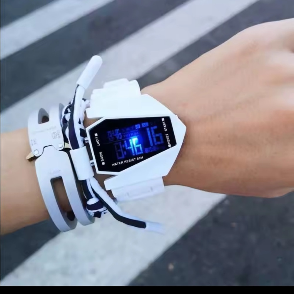 Digital Sports Watch - White